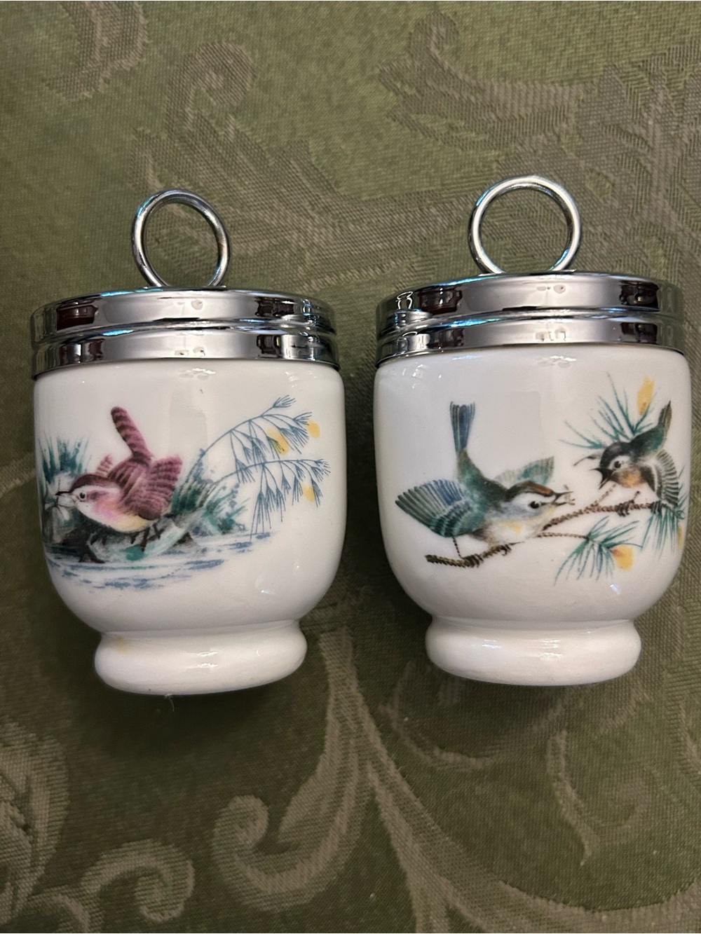 Royal Worcester Egg Coddlers , set of 2